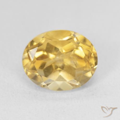 3.99ct Naturale Dorato medio Citrino, Ovale, VVS