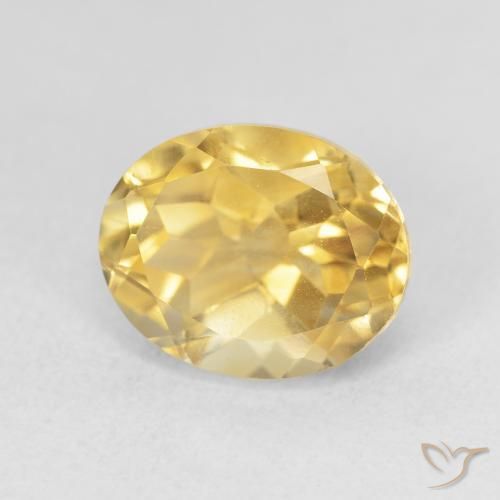 Citrino Dorato medio naturale da 3.99 ct, Ovale, VVS