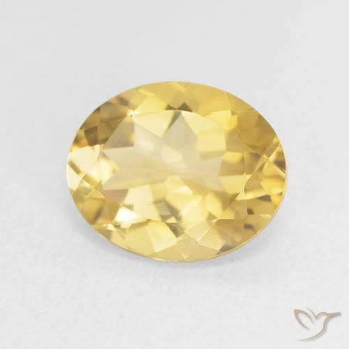 Citrino Dorato medio naturale da 3.15 ct, Ovale, VVS
