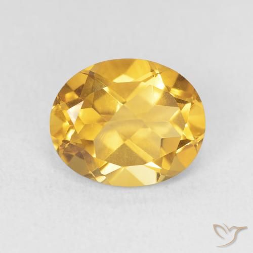 3.38ct Naturale Dorato scuro Citrino, Ovale, VVS
