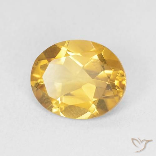 Citrino Dorato naturale da 3.06 ct, Ovale, VVS