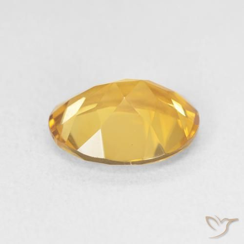 Citrino Dorato naturale da 3.06 ct, Ovale, VVS