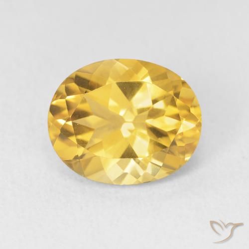 3.55ct Naturale Dorato Citrino, Ovale, VVS