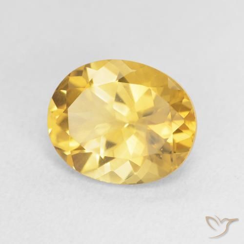 Citrino Dorato naturale da 3.55 ct, Ovale, VVS