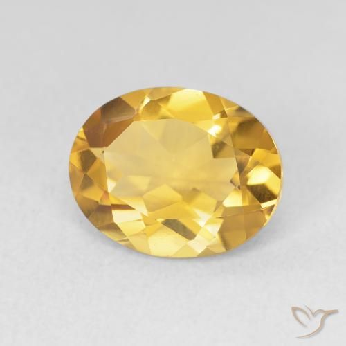Citrino Dorato naturale da 3.02 ct, Ovale, VVS
