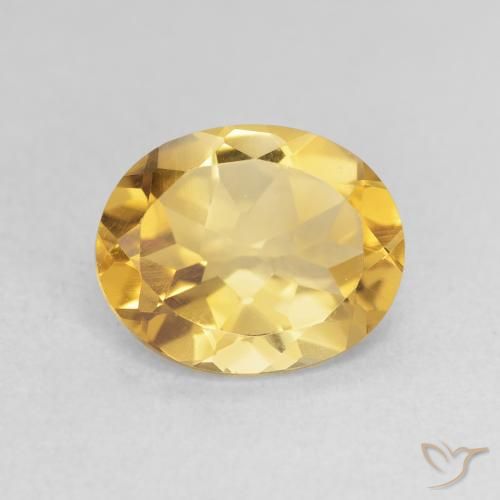 2.94ct Naturale Oro profondo Citrino, Ovale, VS