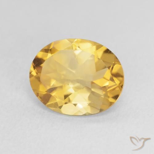Citrino Oro profondo naturale da 2.94 ct, Ovale, VS