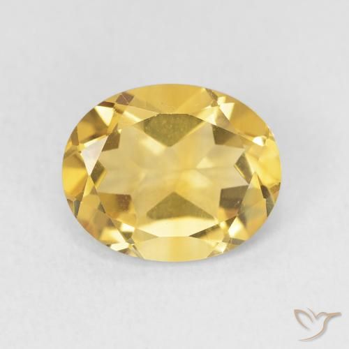 3.18ct Naturale Dorato medio Citrino, Ovale, VS