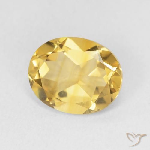 Citrino Dorato medio naturale da 3.18 ct, Ovale, VS