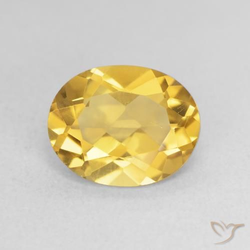 3.00ct Naturale Oro profondo Citrino, Ovale, VS