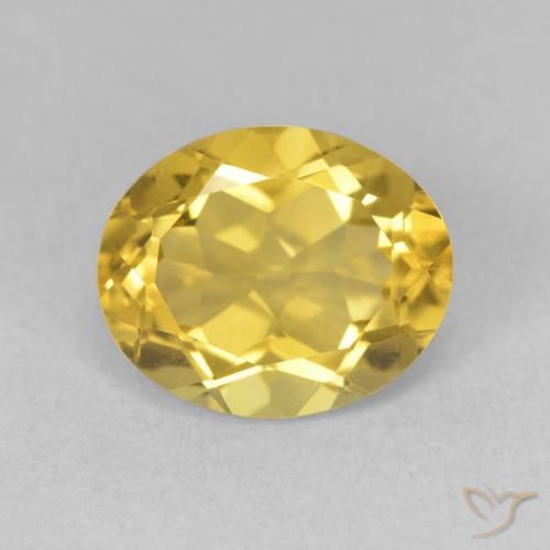 3.32ct Naturale Arancio dorato Citrino, Ovale, VVS-VS