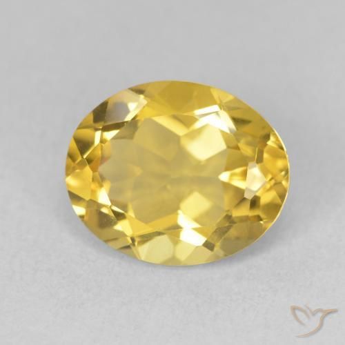 Citrino Arancio dorato naturale da 3.32 ct, Ovale, VVS-VS