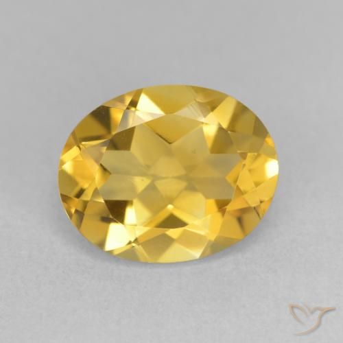 3.18ct Naturale Oro profondo Citrino, Ovale, VVS-VS