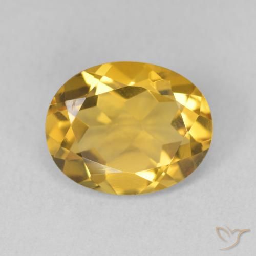 3.14ct Naturale Dorato Citrino, Ovale, VVS-VS