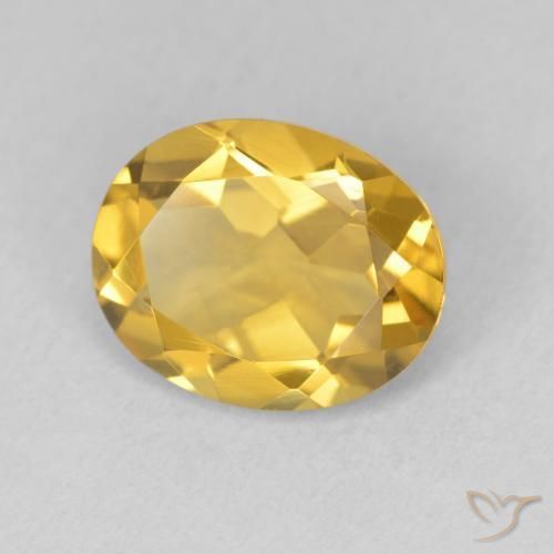 Citrino Dorato naturale da 3.14 ct, Ovale, VVS-VS