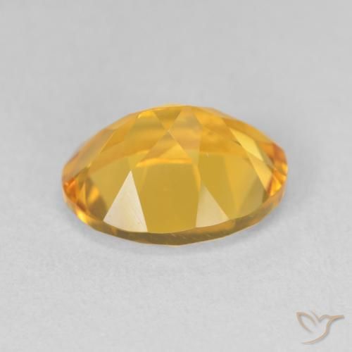 Citrino Arancio dorato naturale da 3.51 ct, Ovale, VVS