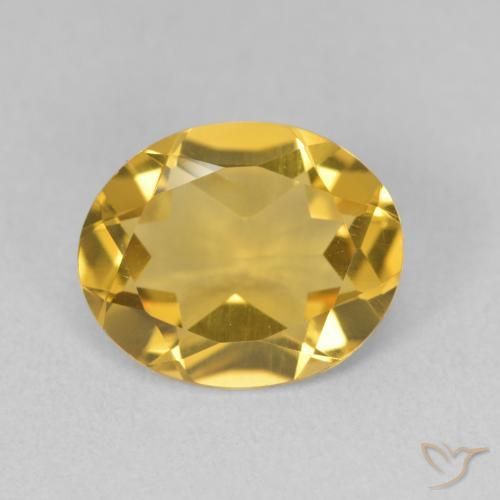 2.86ct Naturale Dorato medio Citrino, Ovale, VVS-VS
