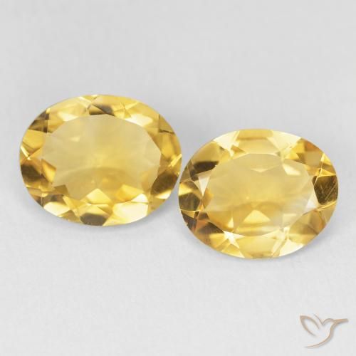 5.23ctw Naturale Dorato Citrino, Ovale, VVS-VS