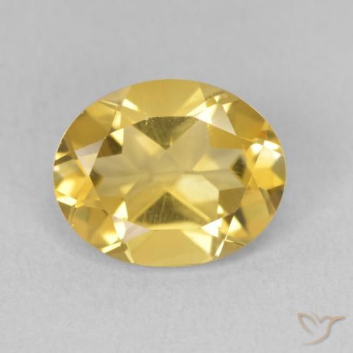 3.30ct Naturale Dorato medio Citrino, Ovale, VS