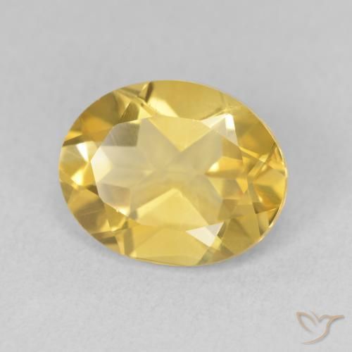Citrino Dorato medio naturale da 3.30 ct, Ovale, VS