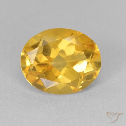 3.33ct Naturale Oro brillante Citrino, Ovale, VS