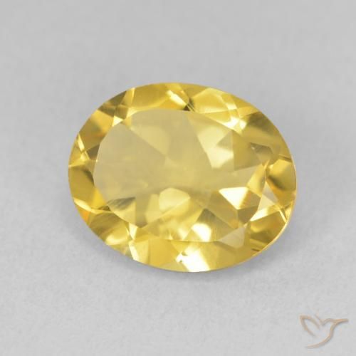 Citrino Arancio dorato naturale da 3.18 ct, Ovale, VVS-VS
