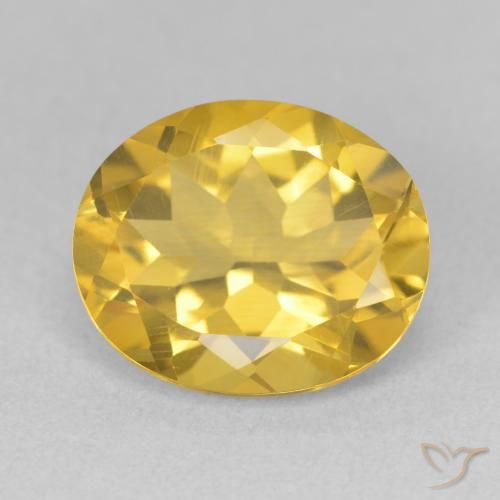 4.36ct Naturale Arancio dorato Citrino, Ovale, VS
