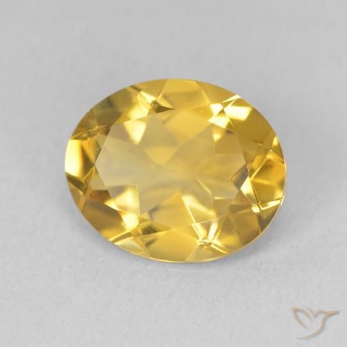 Citrino Dorato naturale da 3.03 ct, Ovale, VS