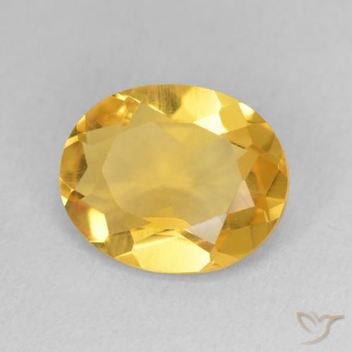 Citrino Oro profondo naturale da 3.02 ct, Ovale, VS