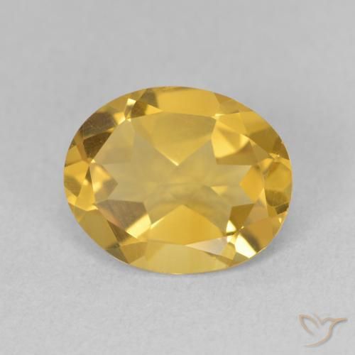 Citrino Dorato naturale da 2.95 ct, Ovale, VS