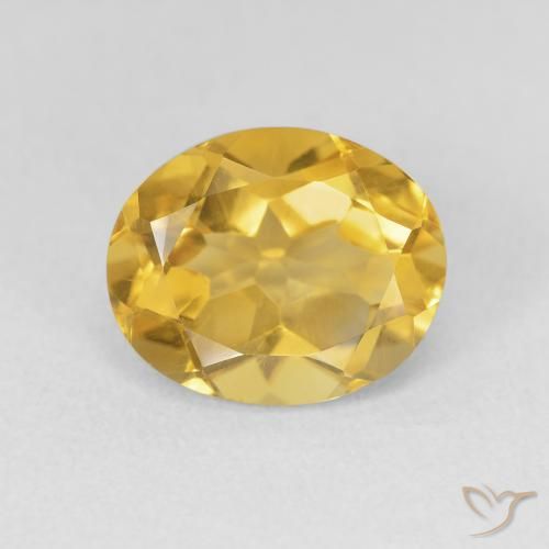 3.32ct Naturale Arancio dorato Citrino, Ovale, VVS-VS