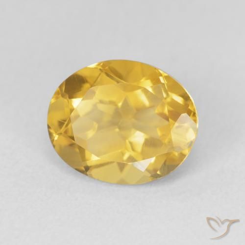 Citrino Arancio dorato naturale da 3.32 ct, Ovale, VVS-VS