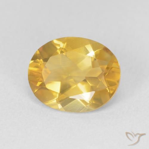 Citrino Dorato naturale da 3.11 ct, Ovale, VVS-VS