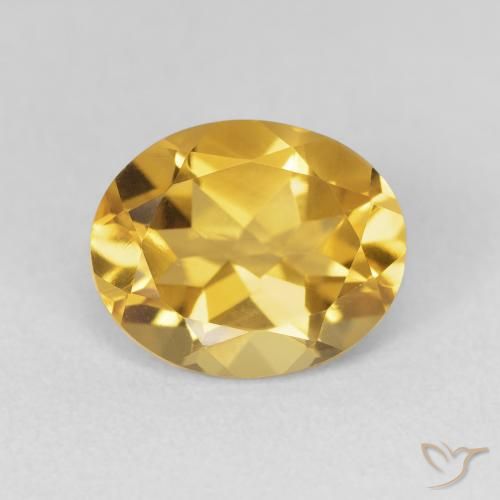 3.48ct Naturale Dorato Citrino, Ovale, VVS-VS