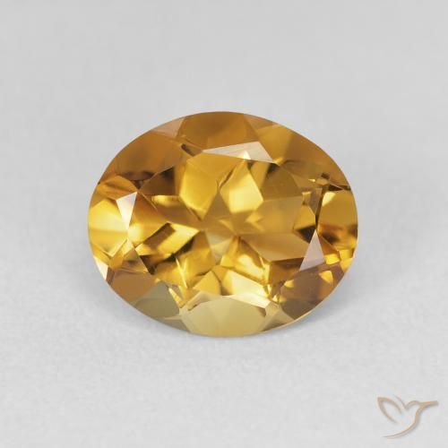 3.06ct Naturale Arancio-Oro Citrino, Ovale, VVS-VS