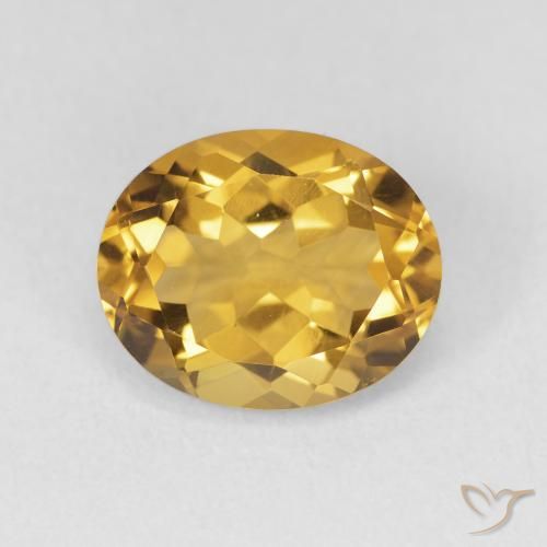 3.47ct Naturale Oro profondo Citrino, Ovale, VVS-VS