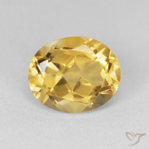 3.43ct Naturale Dorato Citrino, Ovale, VVS-VS