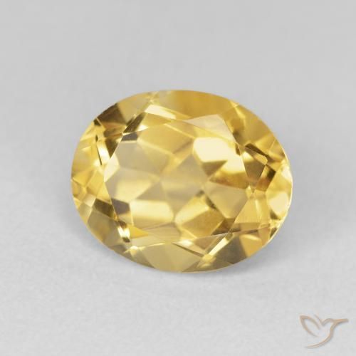 Citrino Dorato naturale da 3.43 ct, Ovale, VVS-VS