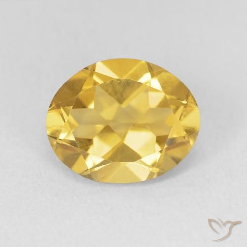 3.20ct Naturale Dorato medio Citrino, Ovale, VVS-VS