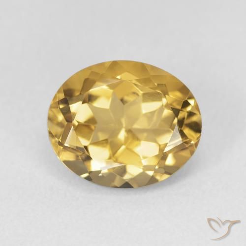 3.53ct Naturale Oro medio Citrino, Ovale, VVS-VS