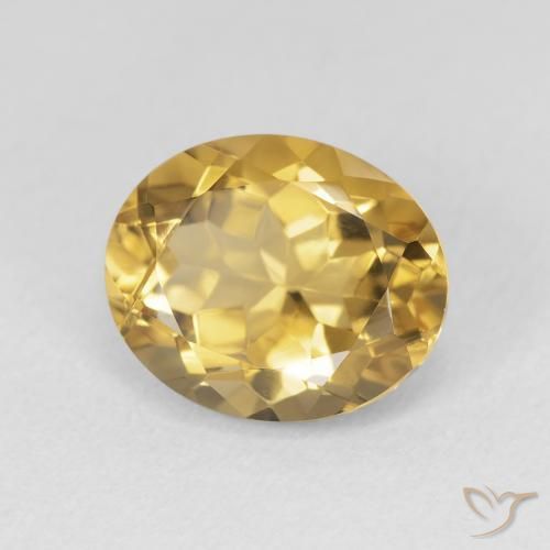 Citrino Oro medio naturale da 3.53 ct, Ovale, VVS-VS