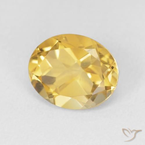 Citrino Arancio dorato naturale da 3.59 ct, Ovale, VVS-VS