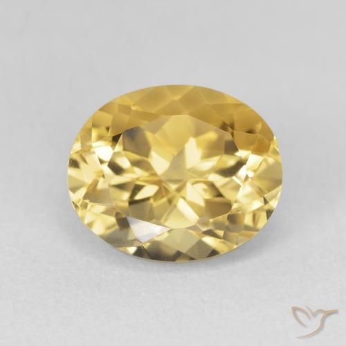 4.03ct Naturale Arancio dorato Citrino, Ovale, VVS-VS