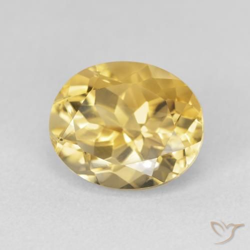 Citrino Arancio dorato naturale da 4.03 ct, Ovale, VVS-VS