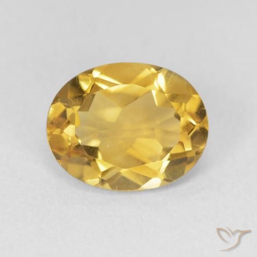 3.18ct Naturale Dorato Citrino, Ovale, VVS-VS