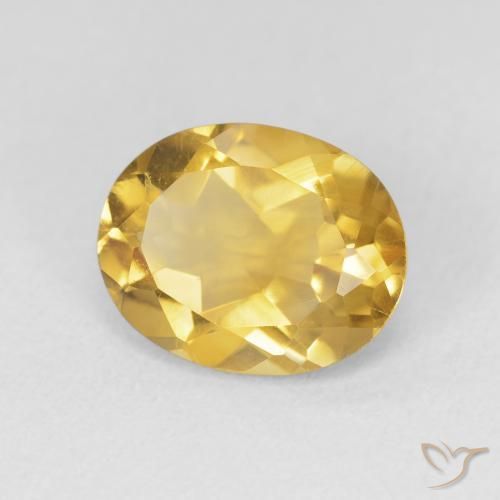 Citrino Dorato naturale da 3.18 ct, Ovale, VVS-VS