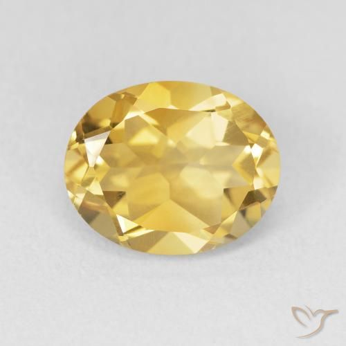 3.48ct Naturale Dorato Citrino, Ovale, VVS-VS