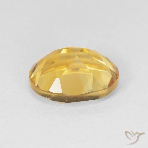 Citrino Dorato naturale da 3.48 ct, Ovale, VVS-VS