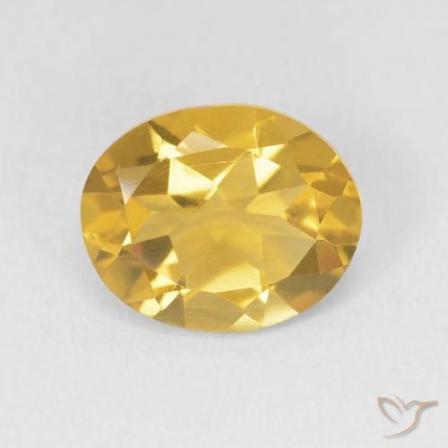 3.05ct Naturale Dorato medio Citrino, Ovale, VVS-VS
