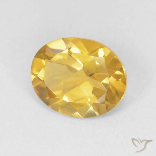 Citrino Dorato medio naturale da 3.05 ct, Ovale, VVS-VS